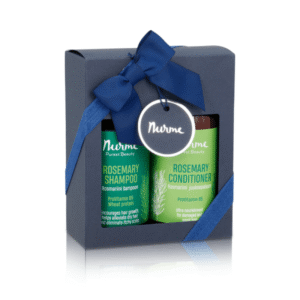 Nurme Hair Care Set Rosemary, natural shampoo and conditioner for hair growth and scalp balance, handmade in Estonia