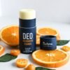 Nurme Natural Deodorant Mandarin & Orange 80g, aluminium-free natural deodorant with citrus essential oils, handmade in Estonia