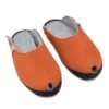 TOKU Brussels lambswool felt slippers in terracotta – handmade in Estonia, Nordic design by OmaKing