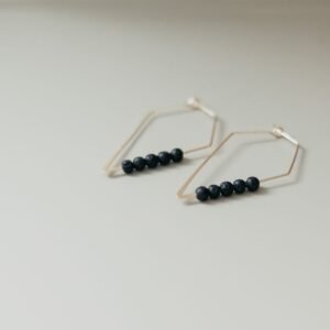 Alternative view of 14K Gold Plated Diffuser Earrings - Rhombus