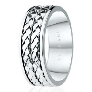 Leomani Ring Louw for Men, minimalist stainless steel men’s ring, modern European jewellery