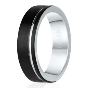 Leomani Ring Lyon for Men, tungsten men’s ring, minimalist modern jewellery, made in Europe