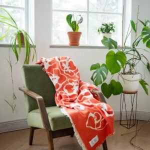 Flora cotton throw