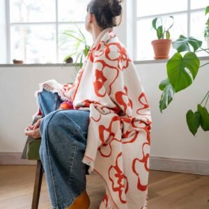 Alternative view of Flora cotton throw