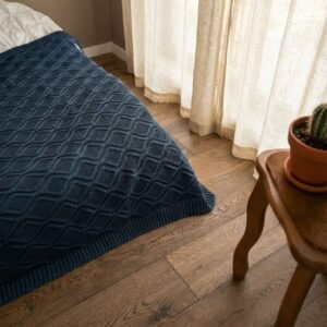 Royal merino wool throw in Charcoal Grey by Woolish