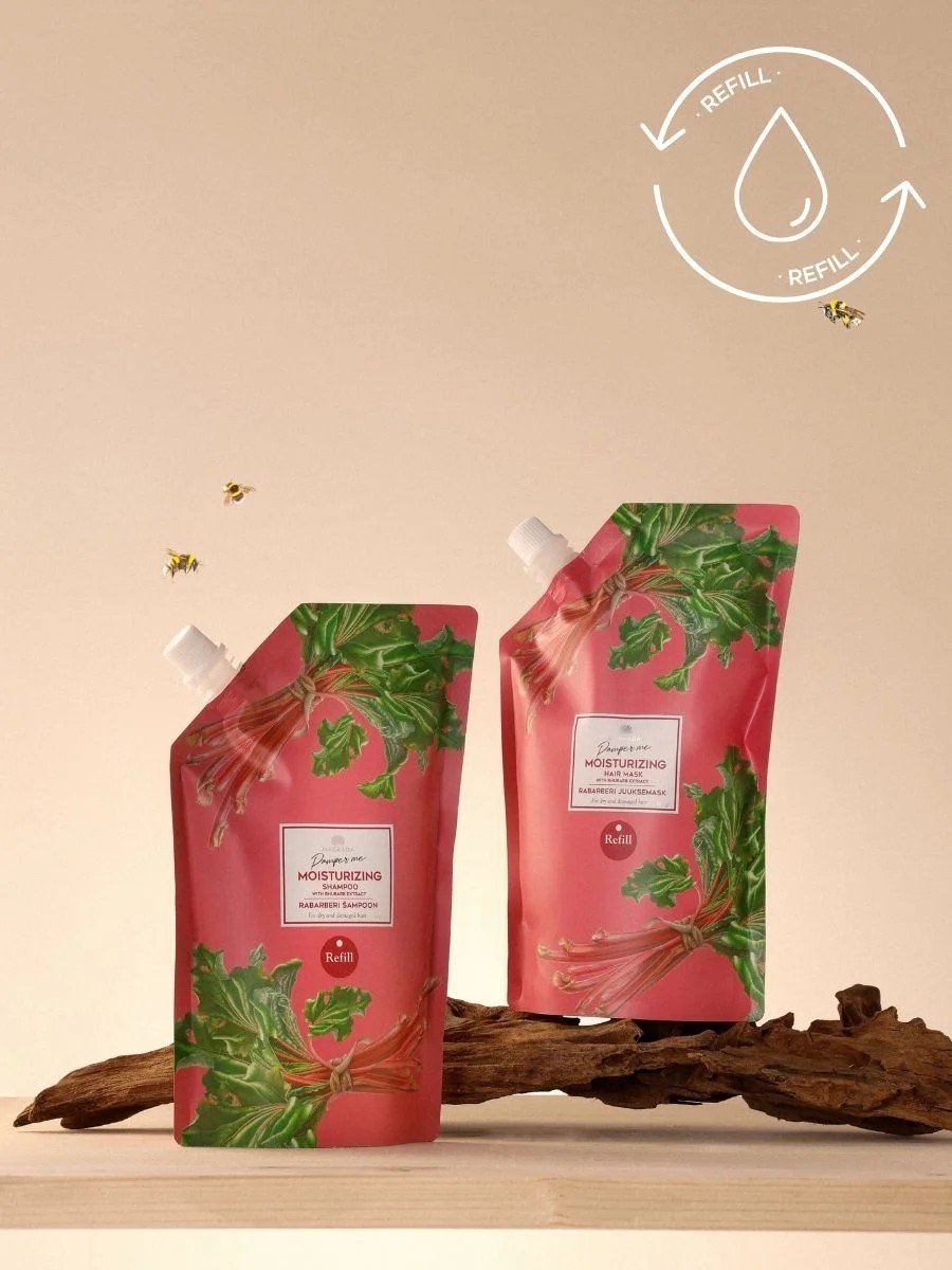 Refill for Rhubarb Hair Mask with Castor Oil – 500 ml Refill for Rhubarb Hair Mask with Castor Oil – 500 ml - Image 3