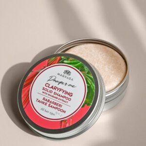 Clarifying Solid Shampoo with Rhubarb Extract
