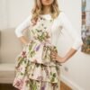 Botanico floral apron with ruffles by Hortensias Home