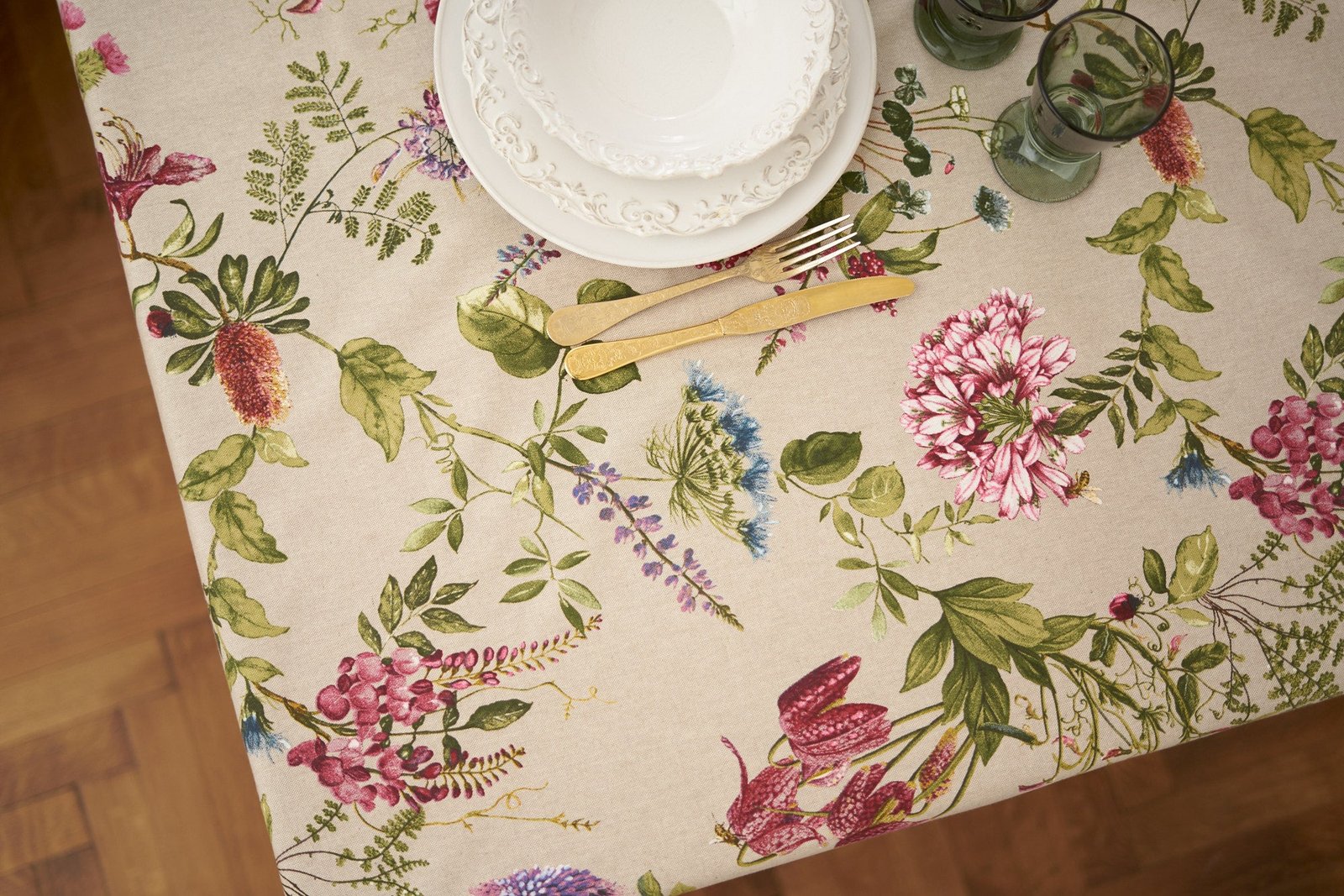 Rectangular Floral Tablecloth – Botanico Rectangular Floral Tablecloth – Botanico - Image 3