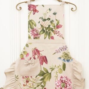 Ladies' Apron with Ruffles and Pocket - Botanico