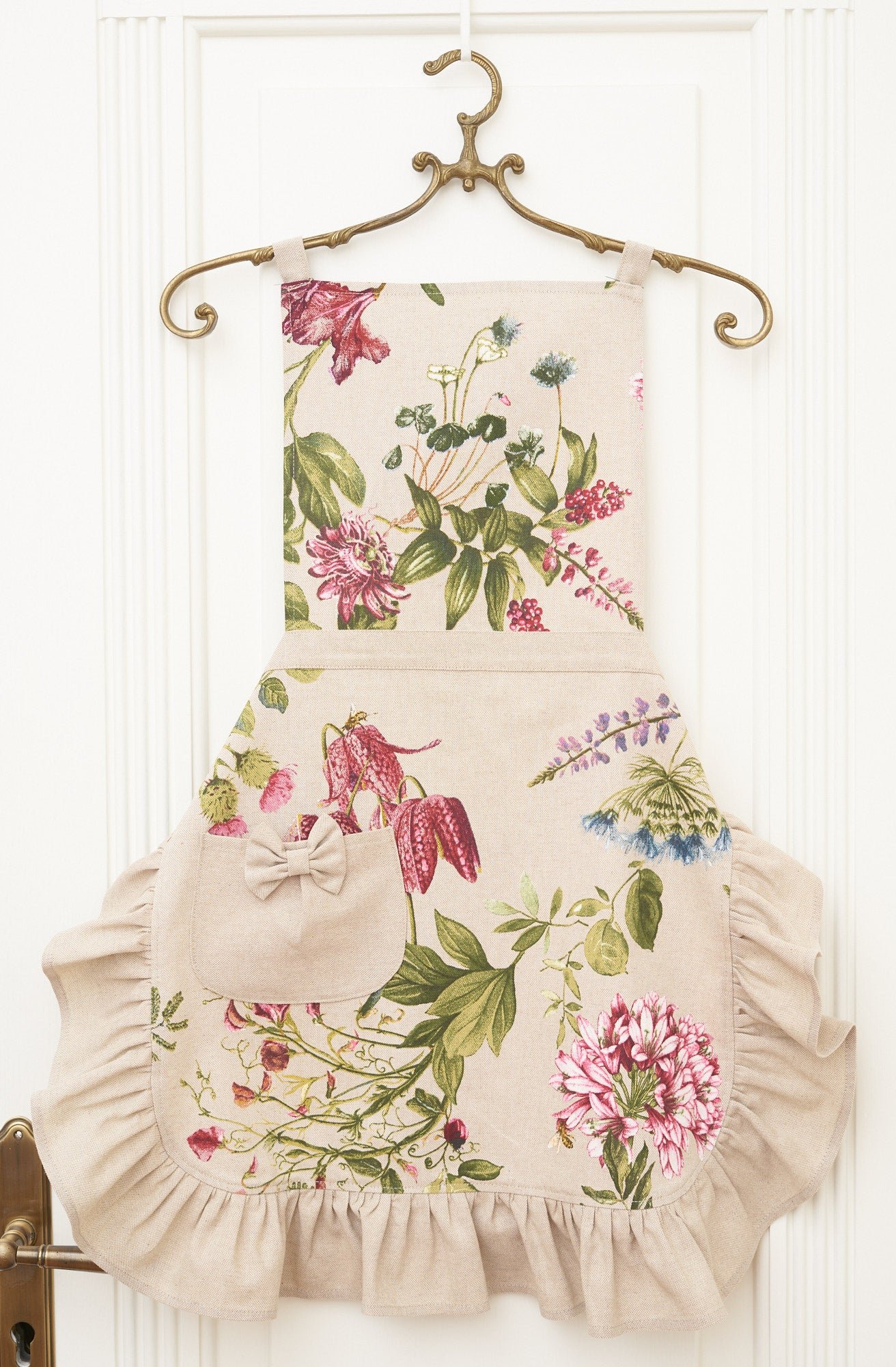 Ladies' Apron with Ruffles and Pocket - Botanico Ladies' Apron with Ruffles and Pocket - Botanico - Image 4