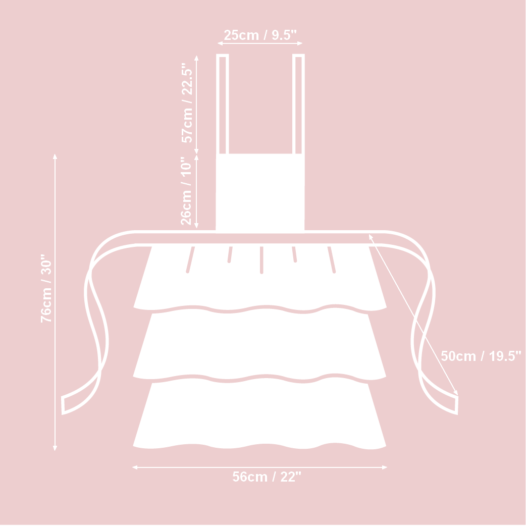 Ladies' Apron with Ruffles - Botanico Ladies' Apron with Ruffles - Botanico - Image 5