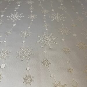 Round Tablecloth - Golden Snowfall Round Tablecloth - Golden Snowfall - Image 3